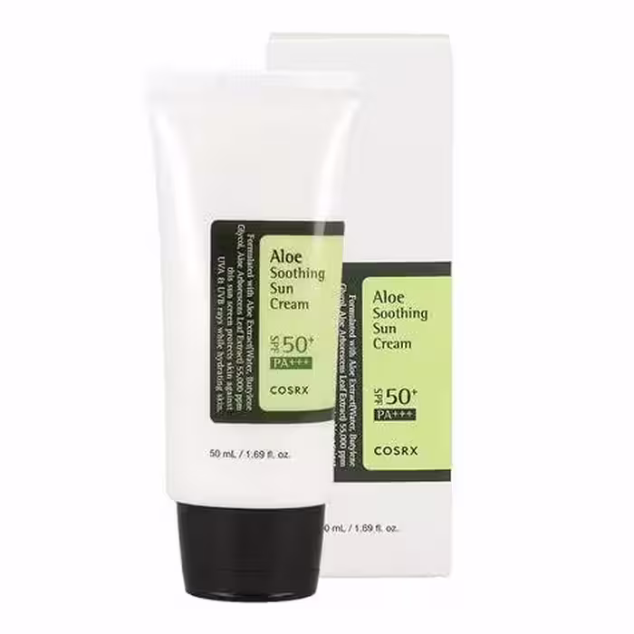 ضد آفتاب کوزارکس آلوئه ورا 50 میل | COSRX Aloe Soothing Sun Cream SPF50 – PA