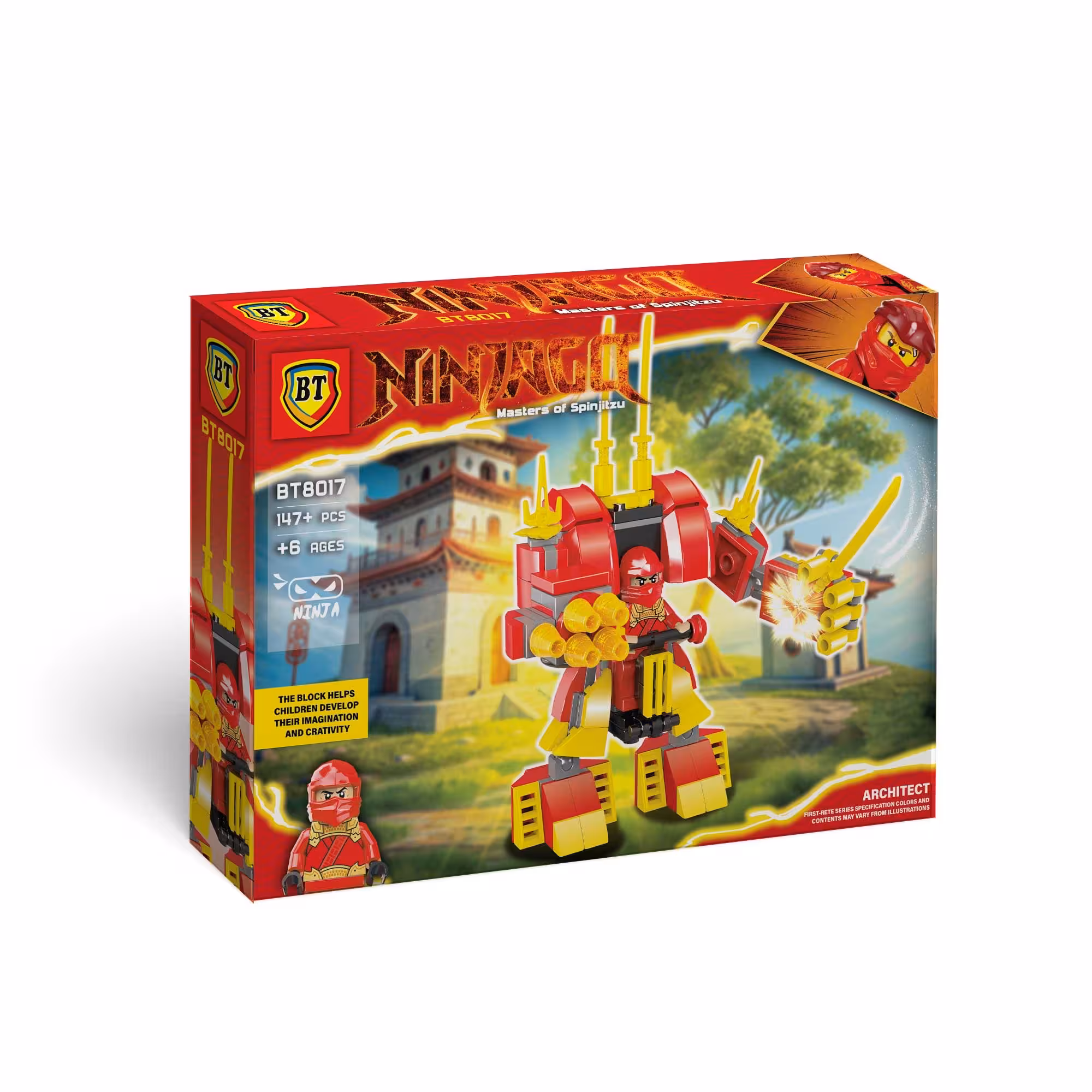 لگو نینجا قرمز BT8017 بنار (نو، قسطی، با تخفیف)