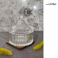 قندان النا سفید ساده ارتفاع 12 قطر 10