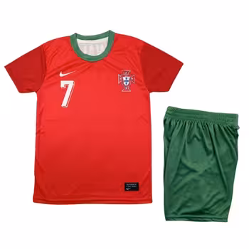 کیت تی شرت و شورت ورزشی پرتغال رونالدو