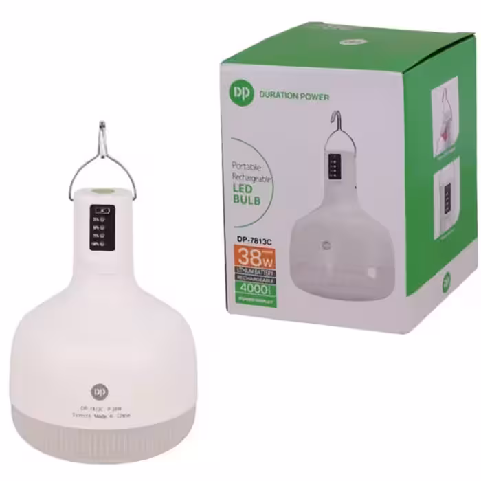 چراغ و لامپ شارژی اضطراری 38 وات مدل DP-7813C آویز دار وارداتی