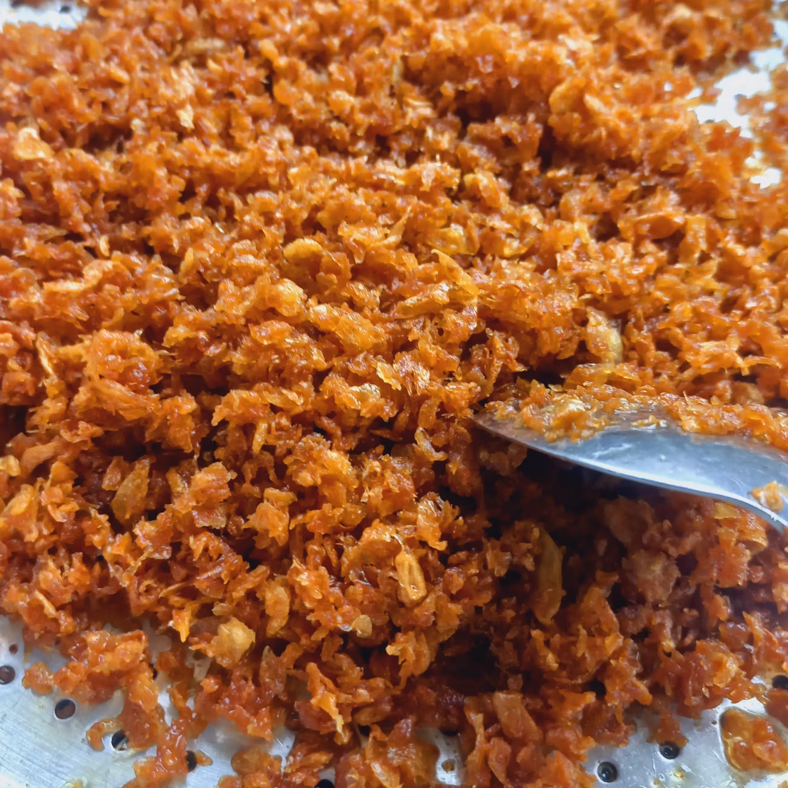 پیاز سرخ شده پفکی