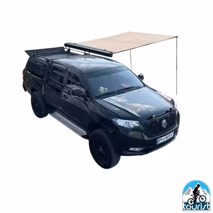 سایه بان خودرویی وارداتی کیس آلومینیومی 2/5 در 3 با کیت چراغ MOP