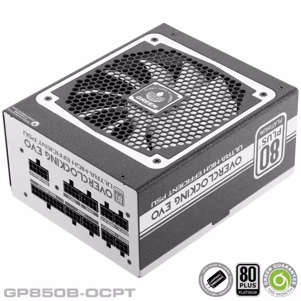 پاور کامپیوتر 850 وات گرین Green GP850B-OCPT 80 Plus Platinum