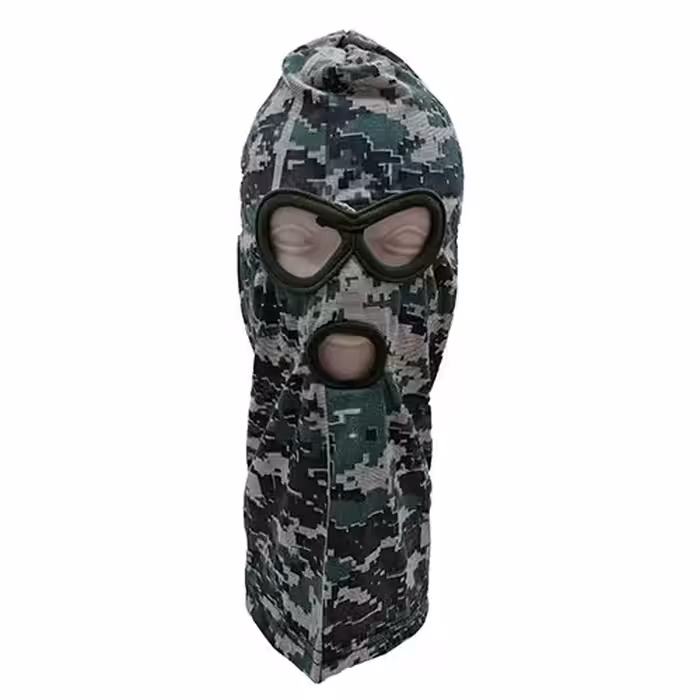 کلاه فیس استتار دیجیتالی سبز