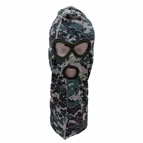 کلاه فیس استتار دیجیتالی سبز