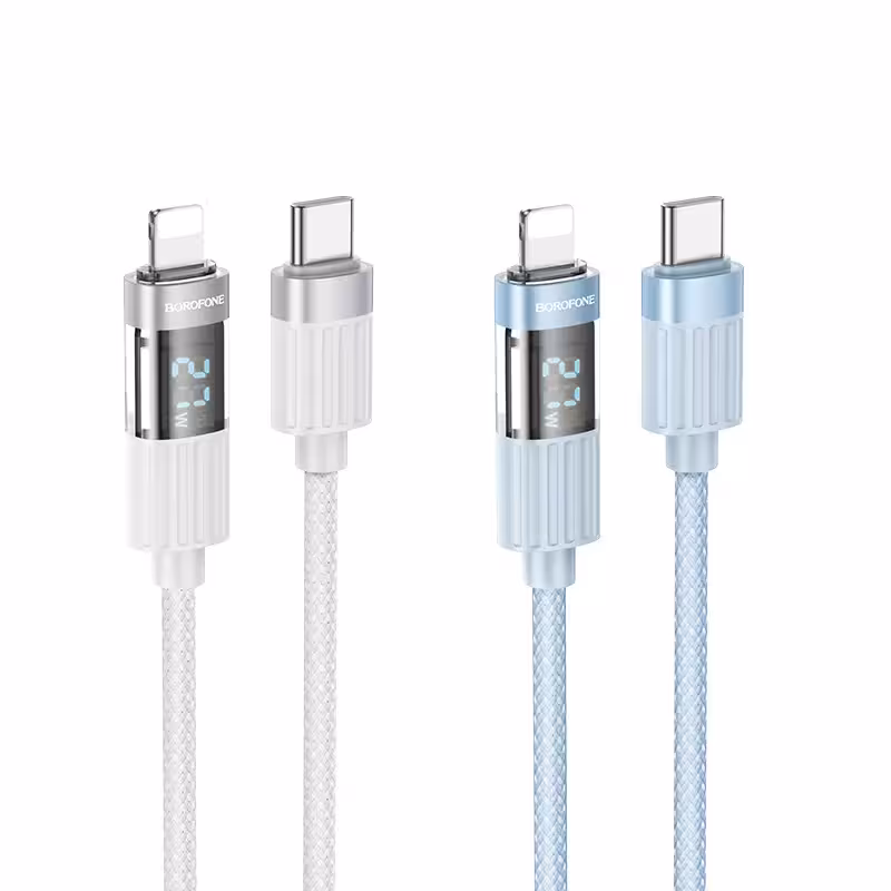 کابل شارژ 27 وات بروفون مدل BU46  تایپ سی به آیفونی