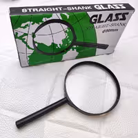 ذره بین سایز straight shank glass 90mm