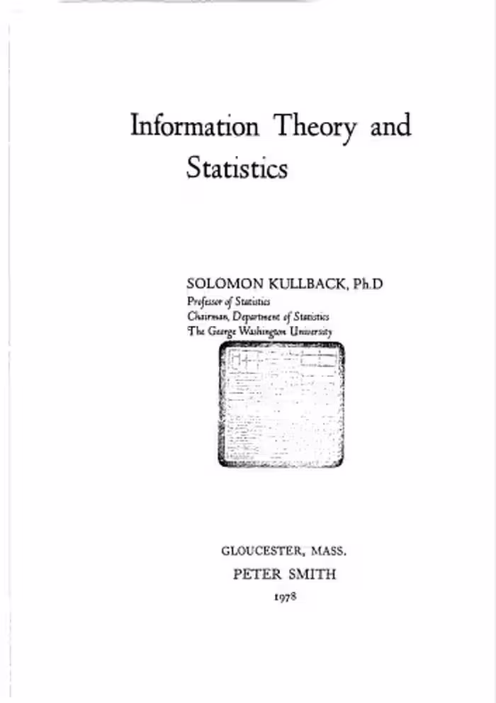 خرید و دانلود نسخه کامل کتاب Information theory and statistics
