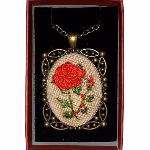 آویز تک گلدوزی4