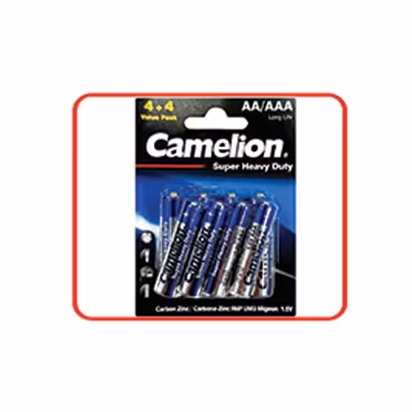 باتری قلمی و نیم قلمی کارتی آبی 4 4 کملیون