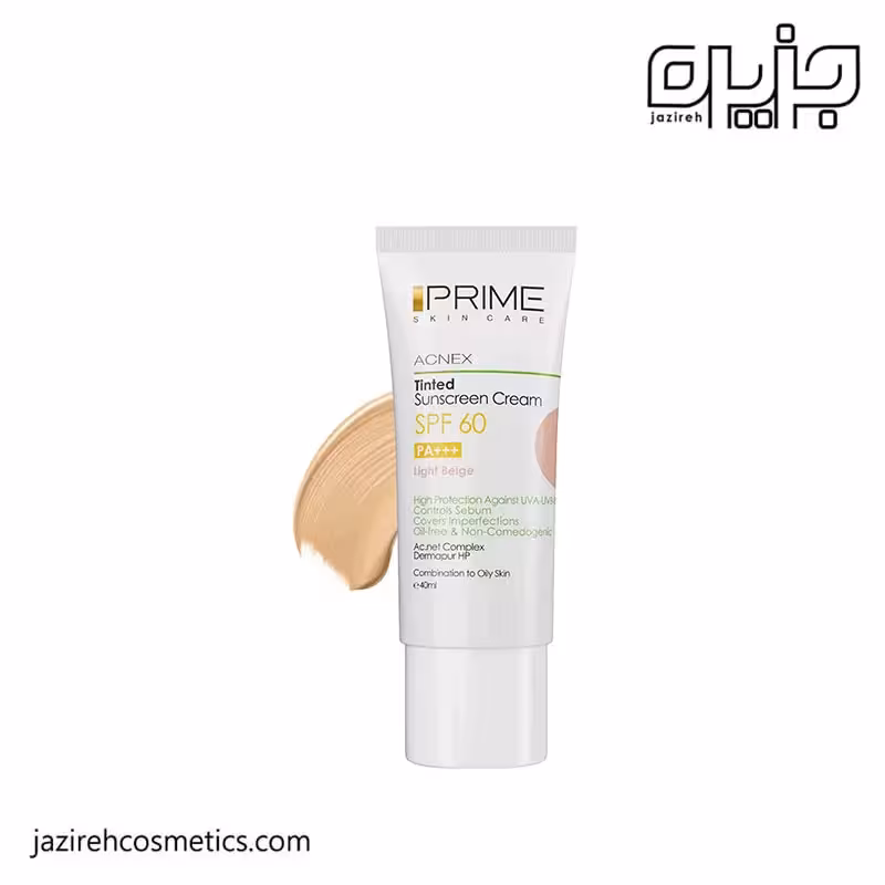 ضدآفتاب رنگی پوست چرب پرايم رنگ لايت