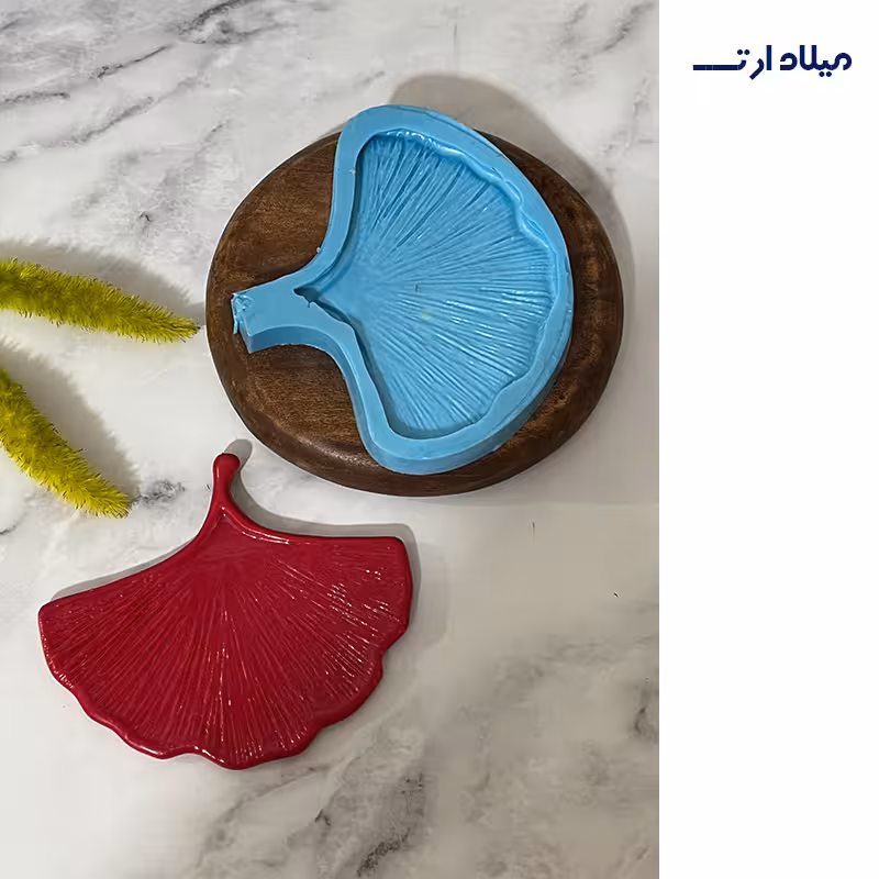 قالب سیلیکونی زیر لیوانی برگ 14*13