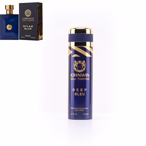 اسپری بدن رایحه عطر ادکلن ورساچه دیلان بلو-آبی مردانه| Versace Dylan Blue حجم 200 میل