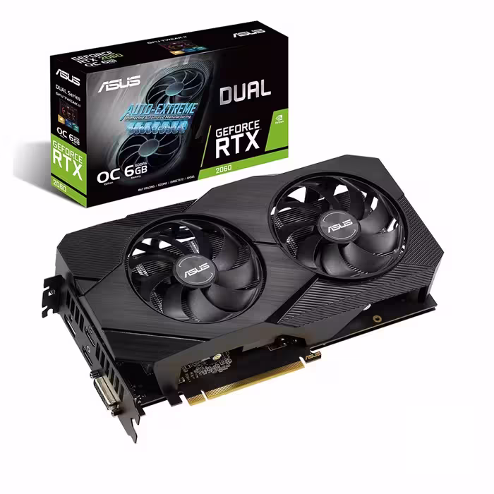 کارت گرافیک ایسوس DUAL-RTX2060-O6G-EVO