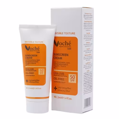کرم ضد آفتاب پوست خشک و معمولی بی رنگ وچه SPF50