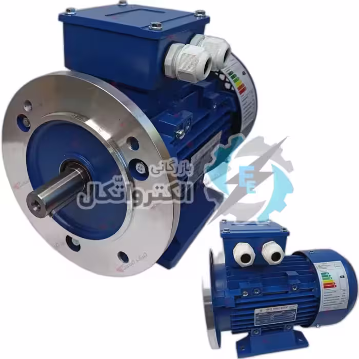 الکتروموتور چینی 3 کیلووات 4 اسب سه فاز 1500 دور بدنه آلومینیومی