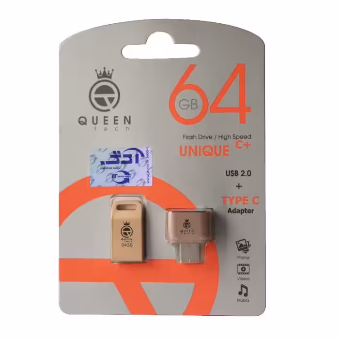 فلش 64 گیگ Queen Tech UNIQUE Plus   OTG