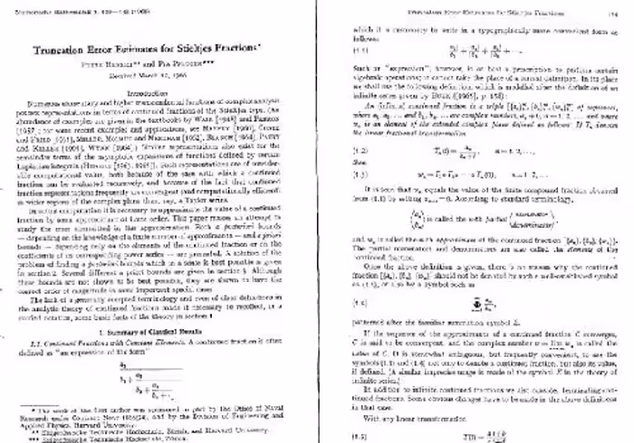خرید و دانلود نسخه کامل کتاب Truncation error estimates for Stieltjes fractions