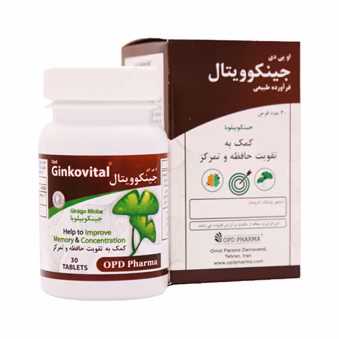 قرص جینکوویتال او پی دی فارما | 30 عددی