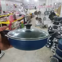 تابه سایز 24 درب پیرکس گرانیتی سرمه ای گل سرخ