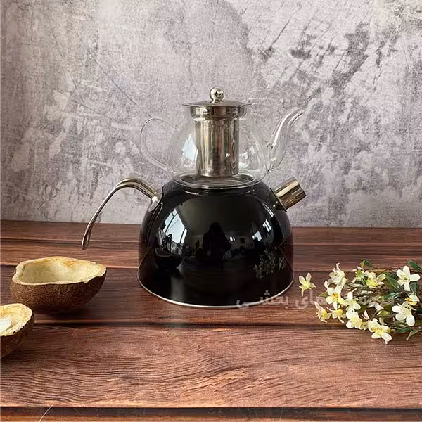 ست کتری و قوری رنگی طرح unique