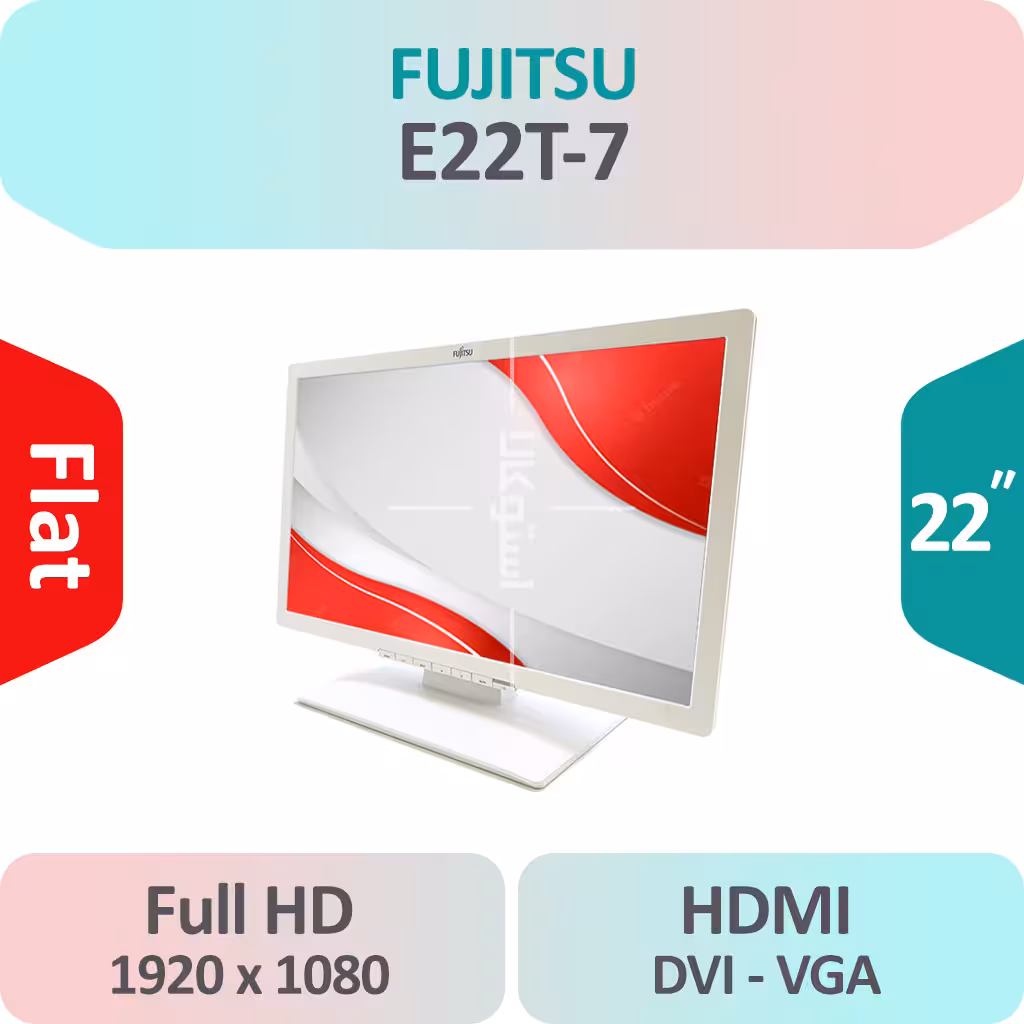 مانیتور استوک LED Fujitsu E22T-7 سایز 22 اینچ Full HD
