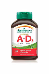 سافت ژل ویتامین A و D3 برند Jamieson - بسته 100 عددی