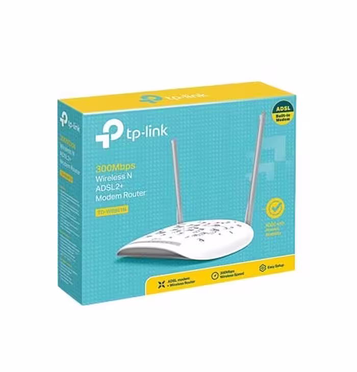 مودم روتر  ADSL2 بيسيم 300Mbps TP-LINK مدل TD-W8961N