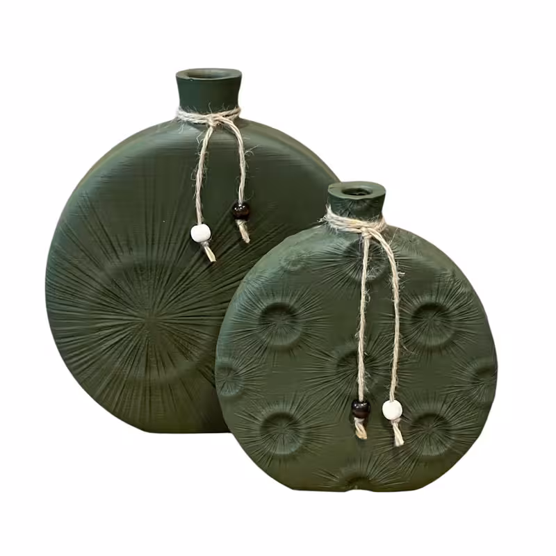 گلدان دکوری مدل دژاوو کد A1002 مجموعه دو عددی