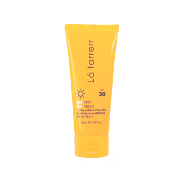 کرم ضد آفتاب و ضد لک فاقد چربی SPF30 لافارر مناسب پوست چرب و مستعد آکنه حجم 40 میلی لیتر - بی رنگ
