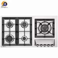 گاز رومیزی پنج شعله استیل البرز مدل s-5959