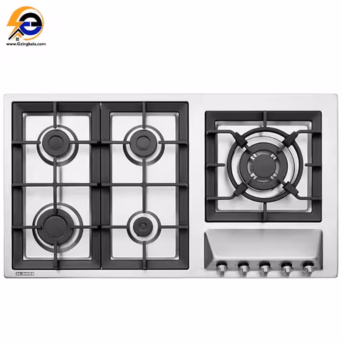 گاز رومیزی پنج شعله استیل البرز مدل s-5959