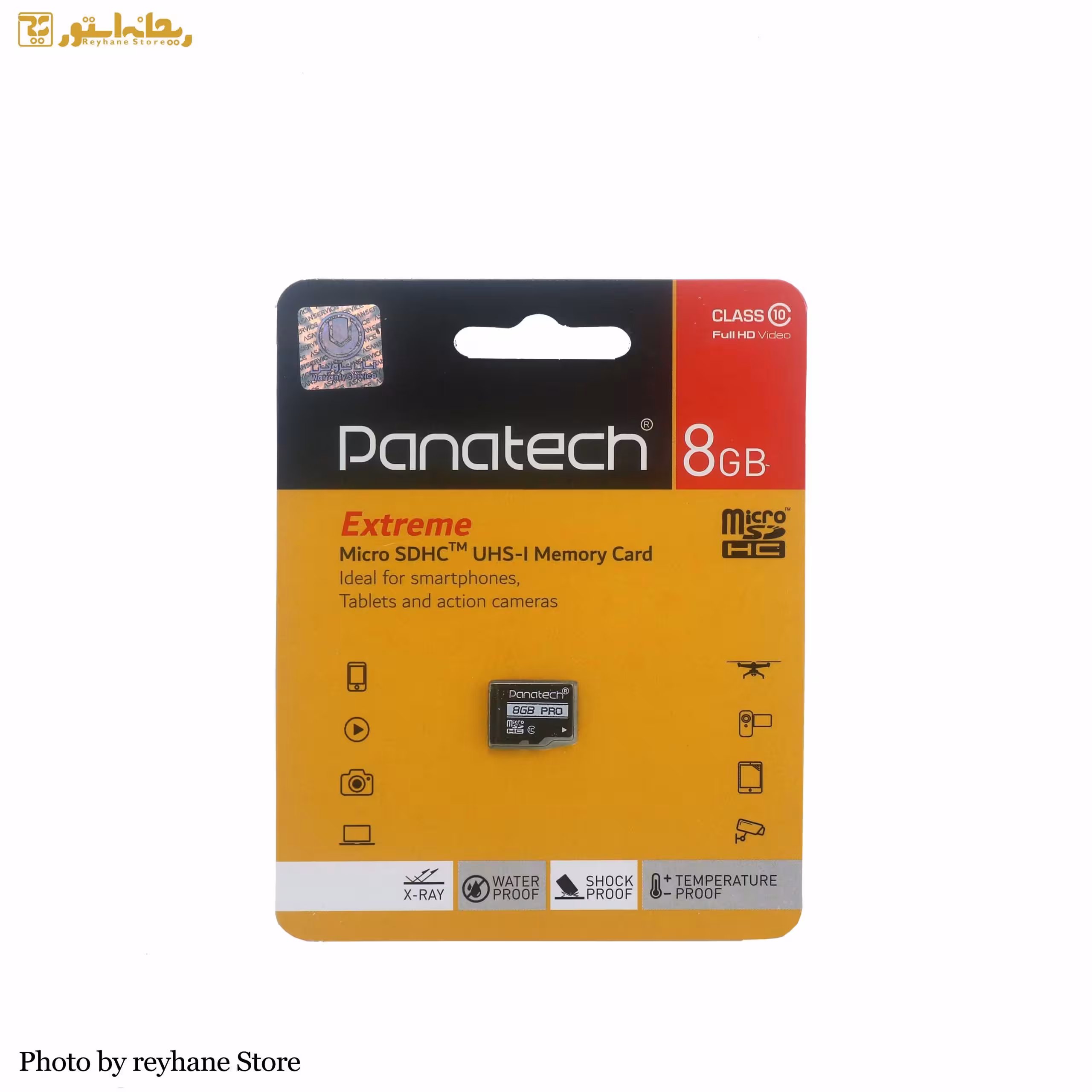 کارت حافظه microSDHC UHS-I پاناتک ظرفیت 8 گیگابایت