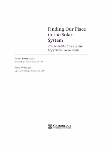 خرید و دانلود نسخه کامل کتاب Finding our Place in the Solar System. The Scientific Story of the Copernican Revolution