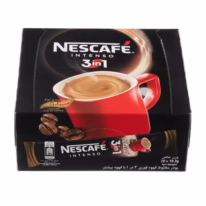 پودر قهوه فوری 3 در 1 اینتنسو نسکافه 20 عددی