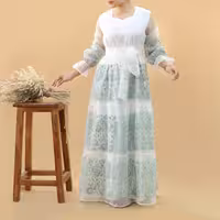 پیراهن زنانه مجلسی ارگانزا همتا