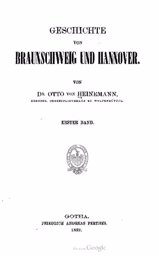 خرید و دانلود نسخه کامل کتاب Geschichte von Braunschweig und Hannover