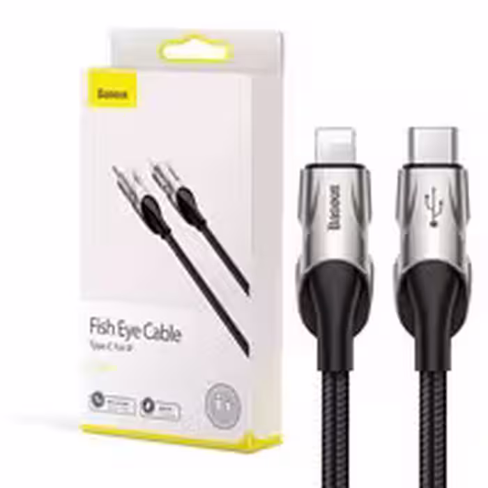 کابل شارژ و دیتا Type C به Lightning 1 متری  PD 18W Baseus CATLYY-01 با گارانتی یاس ارتباط