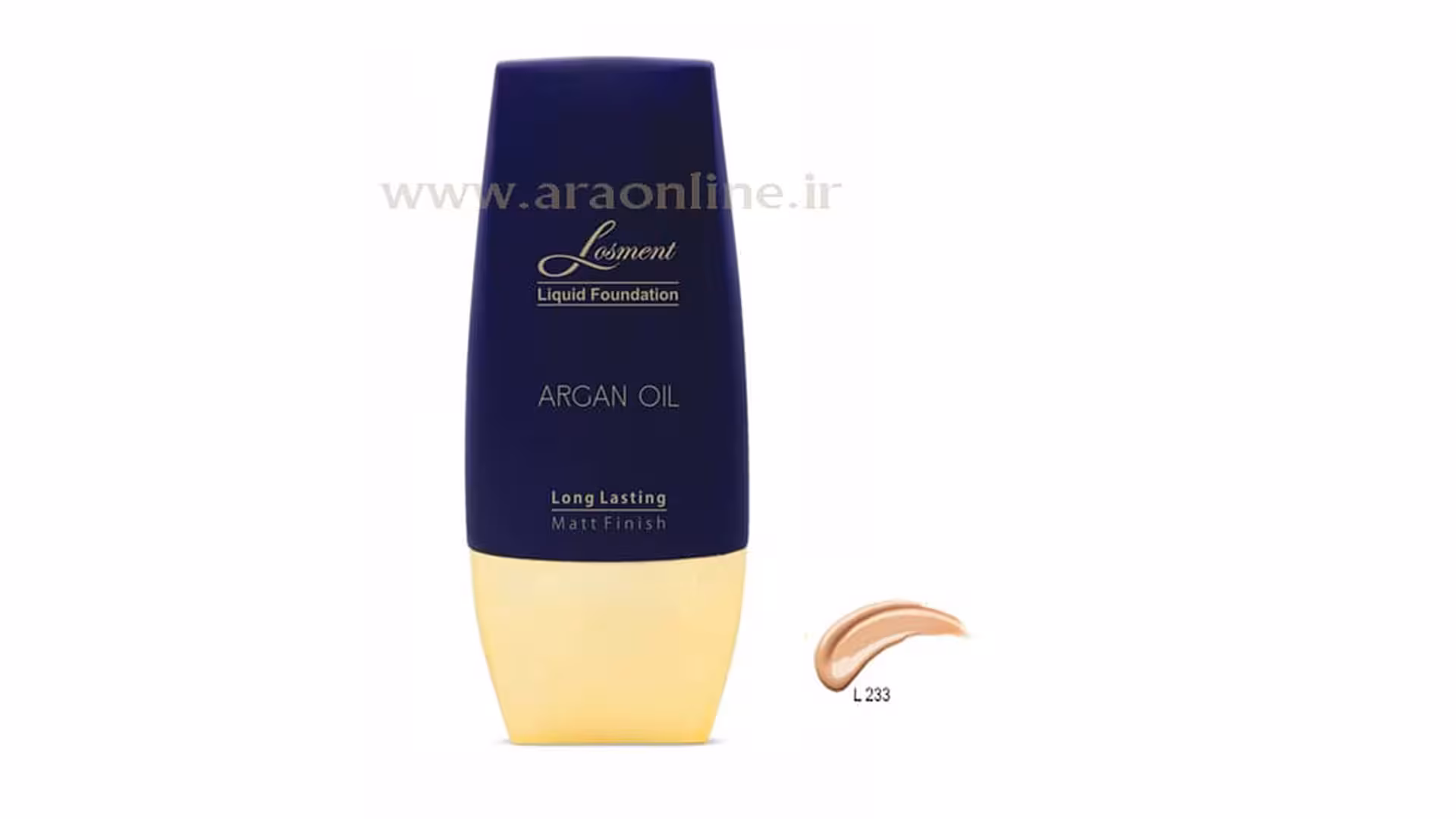 کرم پودر تیوپی لوسمنت حاوی روغن آرگان و آلوئه ورا شماره L233 حجم 30 میلی لیتر