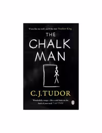 کتاب The Chalk Man، اثر C.J. Tudor، داستان هیجان‌انگیز معمایی، مناسب برای علاقه‌مندان به ژانر جنایی