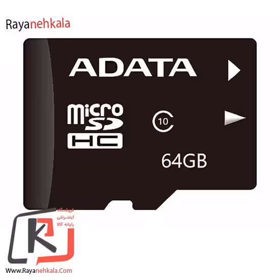 کارت حافظه‌ microSDHC ای دیتا مدل Premier کلاس 10 استاندارد UHS-I U1 سرعت 80MBps ظرفیت 64 گیگابایت