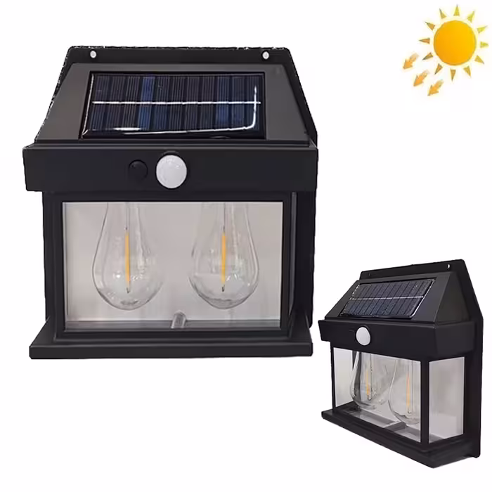 چراغ دیوارکوب سنسوردار خورشیدی فضای باز BK-888-2