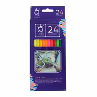 مداد رنگی جعبه ای ام کیو بسته 24 عددی