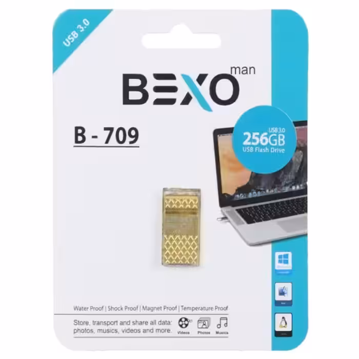 فلش مموری بکسو مدل B-709 USB3.0 ظرفیت 256 گیگابایت