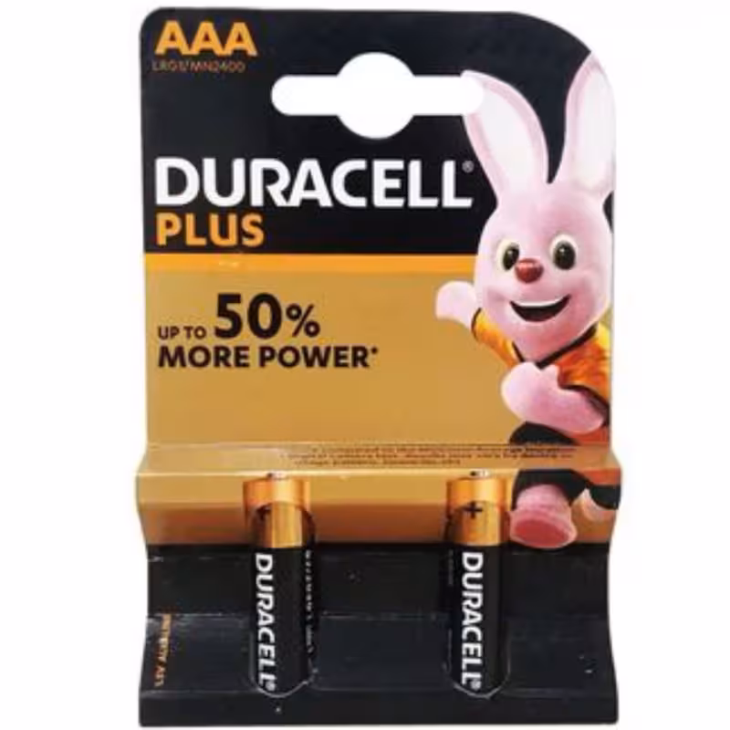 باتری نیم قلمی  دوراسل پلاس آلکالاین کارت 2 تایی | amazonchi