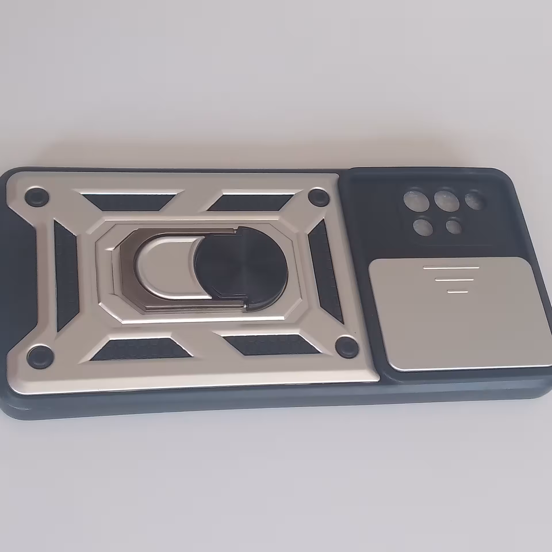 قاب گوشی اسلایدآرمورa51رنگ نقره ای