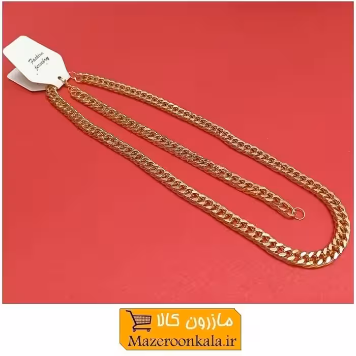 ست گردنبند و دستبند زنجیر کارتیه یا کارتیر طلایی D وزن 28 گرم فروش تک و تعداد ZBD-020