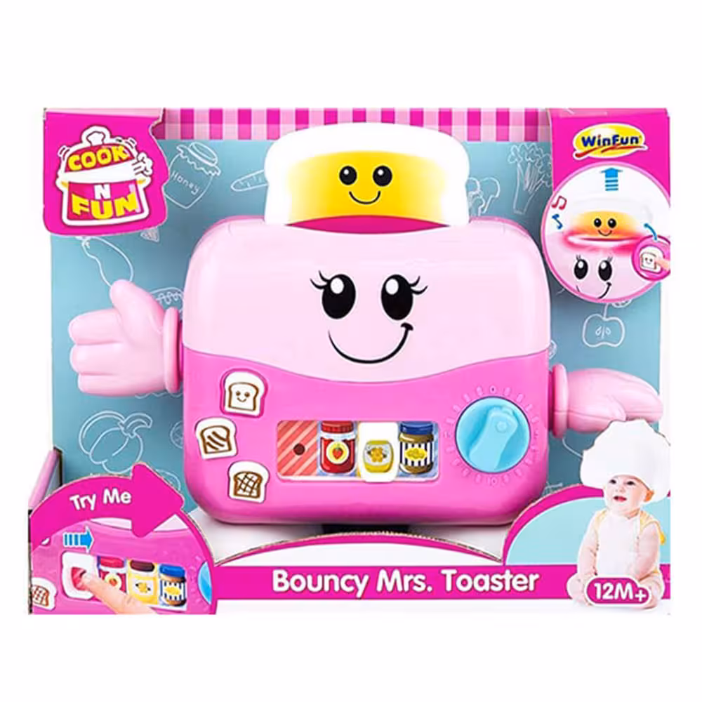 توستر موزیکال صورتی Winfun