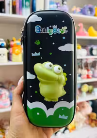 جامدادی کتابی اسکویشی دار دایناسور